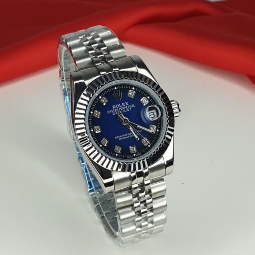 ساعت مچی زنانه رولکس دیت جاست موتور ژاپن میوتا  جنس استیل ROLEX DATEJUST
